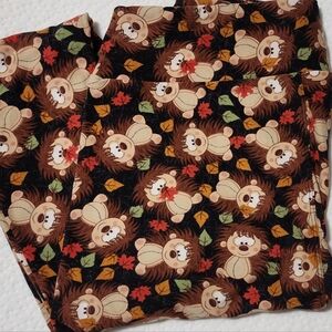 Lularoe Leggings TC fall hedgehog